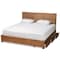 Baxton Studio Aras Modern Ash Walnut Brown Finished Wood King Size 3-Drawer Storage Bed 180-9421-9622-Zoro - alternate 6